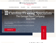 Tablet Screenshot of carolinaflooringspecialists.com